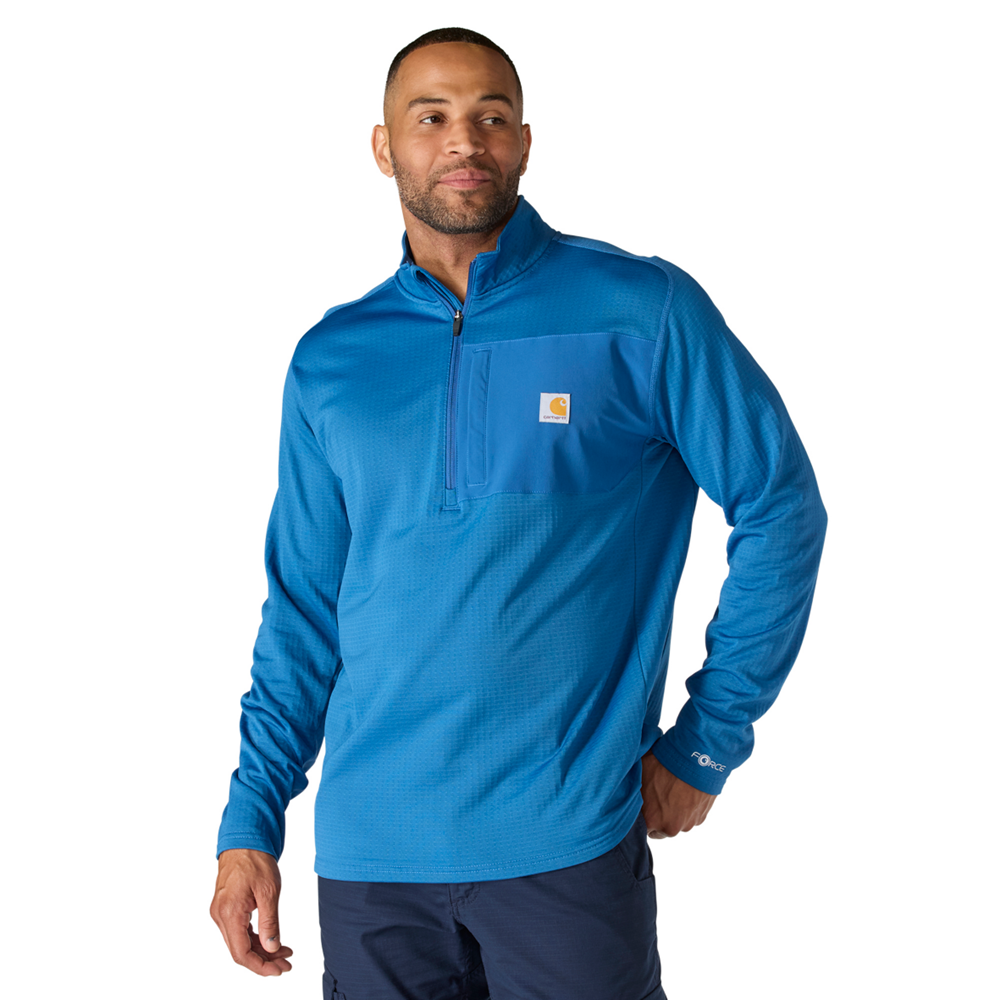 Carhartt FORCE™ Relaxed fit Mock Neck Half Zip T-Shirt