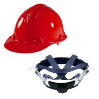 Blue Eagle Hard Hat with Ratchet Harness