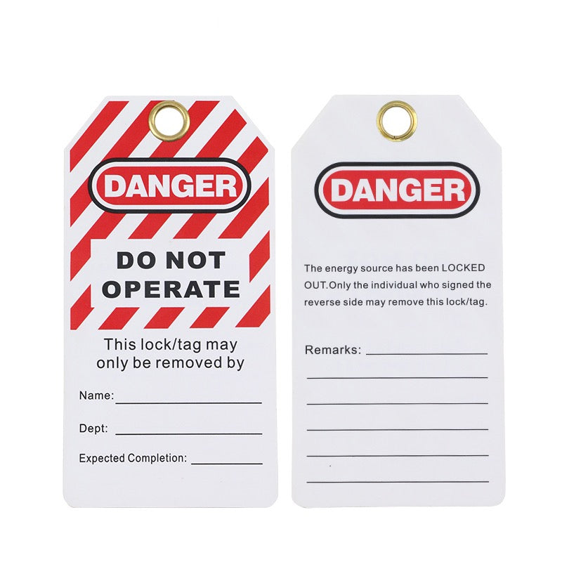 Lockout Tag Safety Warning PVC | Wholesafe