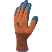 DELTAPLUS VE733OR Polyester Knitted Glove, Latex coated palm