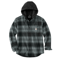 Carhartt RUGGED FLEX® RELAXED FIT FLANNEL FLEECE LINED HOODED SHIRT JAC