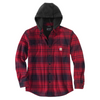 Carhartt RUGGED FLEX® RELAXED FIT FLANNEL FLEECE LINED HOODED SHIRT JAC