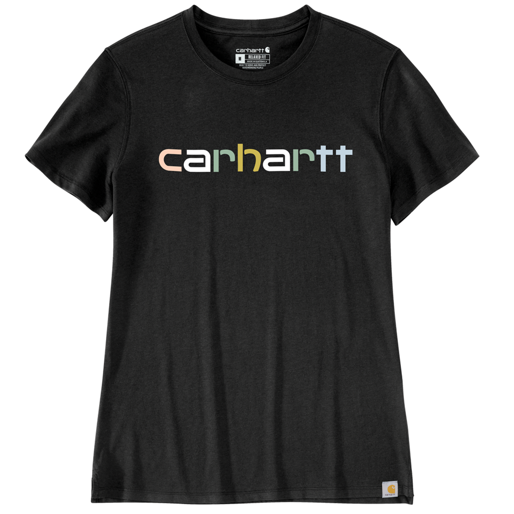 Carhartt WOMENS Relaxed fit MULTI COLOUR LOGO Graphic T-Shirt