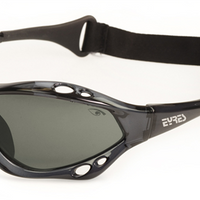 MISTRAL Sports Crystal Black frame, Polarized Grey lens