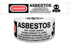 BARRIER TAPE DANGER ASBESTOS HAZARD White/Bkl/Red