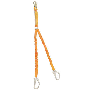 Shock absorbing lanyard twin.