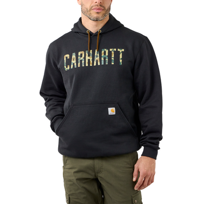 Carhartt Loose fit MIDWEIGHT CAMO logo hooded sweatshirt