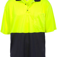 ECO-VIZ Hi-Viz Shortsleeve Micromesh Polo