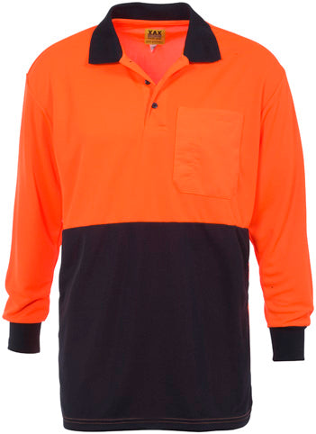 ECO-VIZ Hi-Viz Longsleeve Micromesh Polo