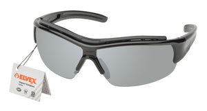 ELVEX IMPACT Safety sunglasses Semi frame/silver mirror