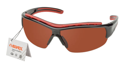 ELVEX IMPACT Safety sunglasses Semi frame/blue blocker