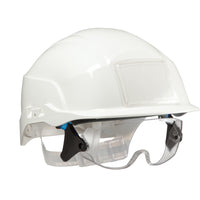 SPECTRUM Hardhat with integrated eyewear White
