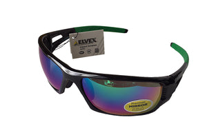 ELVEX IMPACT Safety sunglasses Rimfire frame/Green Mirror